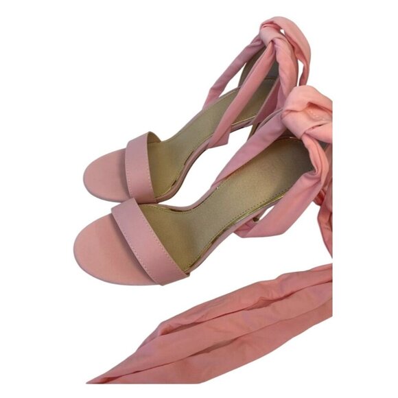 LILIANA / Nikia-214 / Pink / Stiletto / Heels / With Wrap-Around / Straps / For - Picture 4 of 7